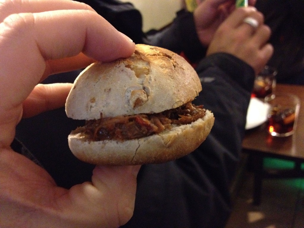 mini hamburguesa de jabali