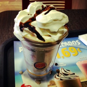 Frappe Capuccino Burguer King 
