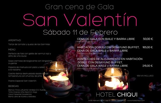 San Valentín 2017 Hotel Chiqui